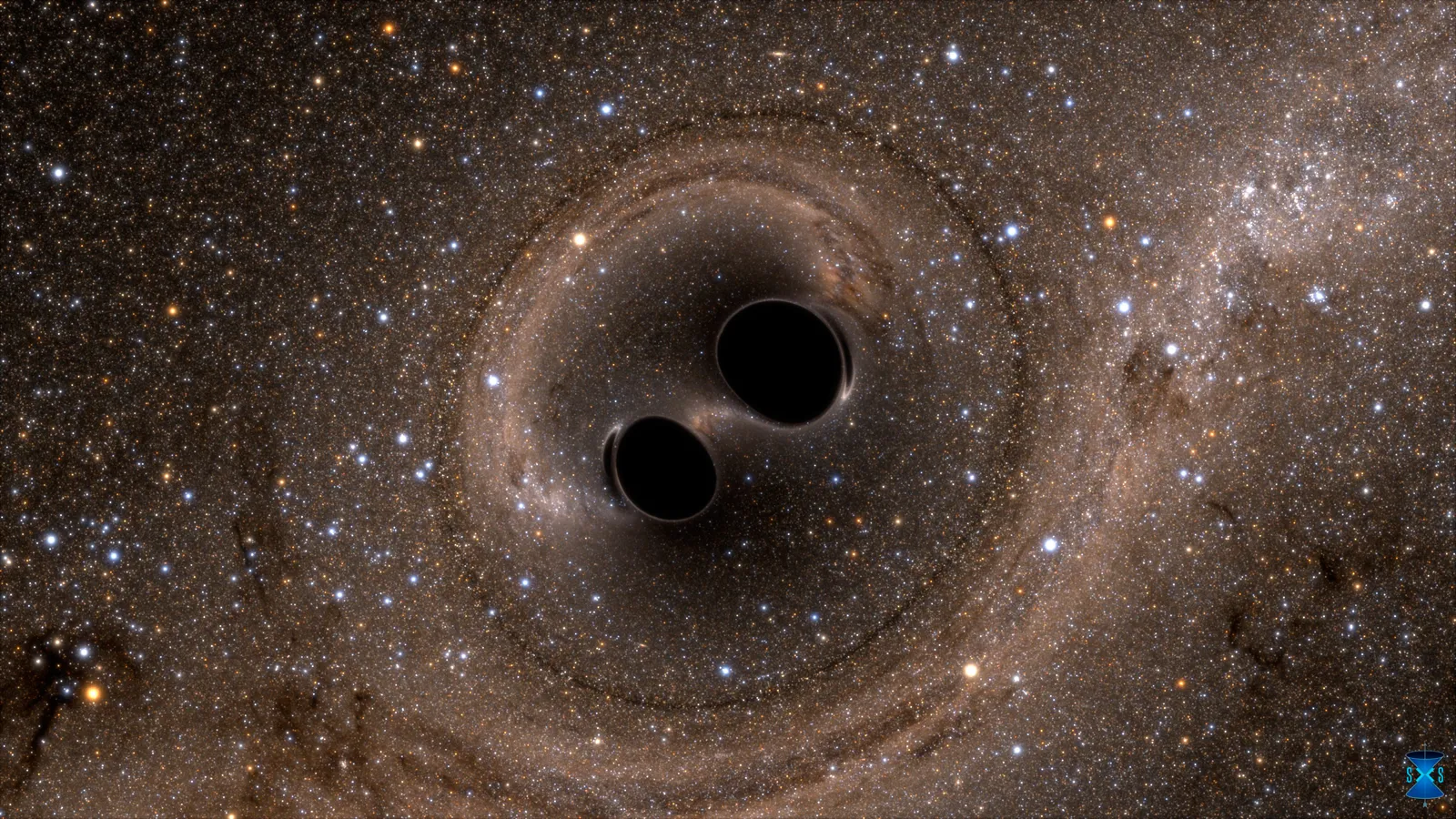 Fusion de deux trous noirs
